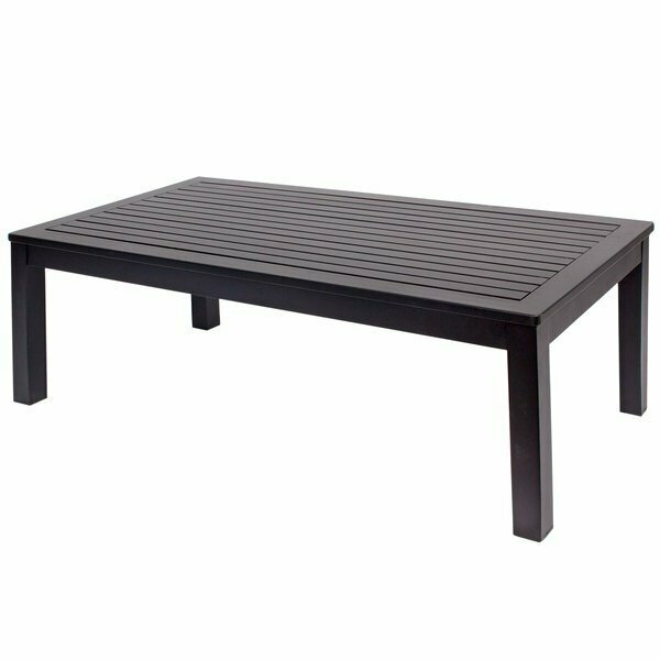 Bfm Seating Belmar Black Aluminum Coffee Table 163PH6104BL